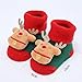 Christmas Slippers for Kids Personalized Reindeer Santa Knit Christmas Cute Slipper Socks Holiday Party Socks Khaki,One Size
