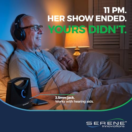 Image of SEREONIC Portable Wireless TV Speakers for Smart TV - Ideal for TV Watching Without The Blaring Volume - Wireless Speakers for TV Designed for Hard of Hearing, Elderly, and Seniors - 100ft Range