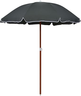 Garden Parasol with Steel Pole, Awnings for patio Outdoor Table Umbrella Patio umbrella Beach Parasol Suitable for Deck Balcony Pool Garden 70.9" Sand