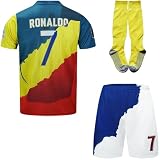 Mokiss No #7 Maillot Enfant Special Édition pour Enfants, Shorts, Chaussettes, Tailles Jeune(24,Mix)