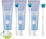 Zungenreinigungsgel-Bundle mit Bürste, Zungenreinigungsgel-Set...