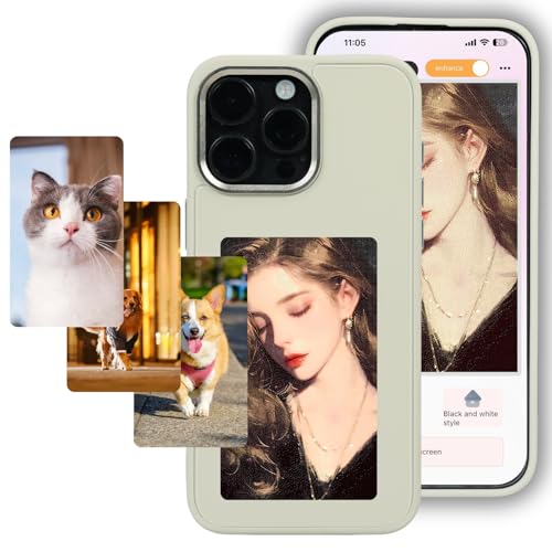 nexlenz NFC 4-Color Smart Ink Phone Case for iPhone 16Pro, White