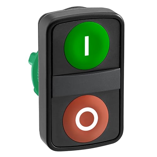 Double commande poussoir vert rouge IP66 haute durabilité mécanique