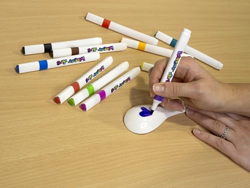 Water Art - Donnez Vie à Vos Dessins grâce à ce kit Water Art - Dessinez et trempez la Figurine - 12 feutres - Kit Water Art avec Autocollants - Loisirs et Créatifs - A partir de 3 Ans – vue 6