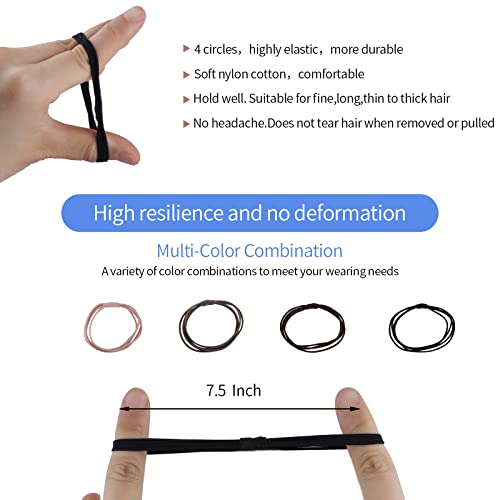 Frdtluthw Small Hair Claw Clips For High Ponytail 1.37Inch Hair Clips Hair Ties Bracelets 4 Circles Ponytail Holders For Women Girls (Pack Of 20) #TOP5