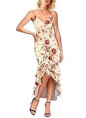 Beige With Red Floral Print