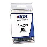 Kreg CAP-BRN-50 Brown Plastic Plugs 50-Count