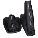 e46 m3 getriebelager  XFCNOI Auto-Shift-Getriebe-Stick Manuelle Handbremse Gamasche Shift-Stiefel Schwarz Lederstiefel for BMW 3er E36 E46 M3 Car Styling
