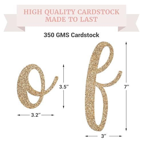 Image of Pre-Strung The Beginning of A New Chapter Banner - Gold Glitter Banner | No DIY - Pre-Strung on 10 ft Strands - Farewell, Going Away, Divorce, Retirement, Graduation, or Wedding Party Decorations