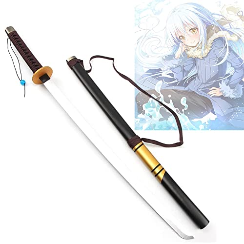 HXSM Espada Samurái De Madera Espada De Cosplay Rimuru Tempestad Katana Espadas De Juguete para Niños Y Adultos Fiestas Cosplay 100cm (Color : Cosplay Katana) Cover