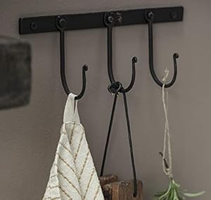 Ib Laursen Garderobe Hakenleiste 3 Haken Schwarz Vintage