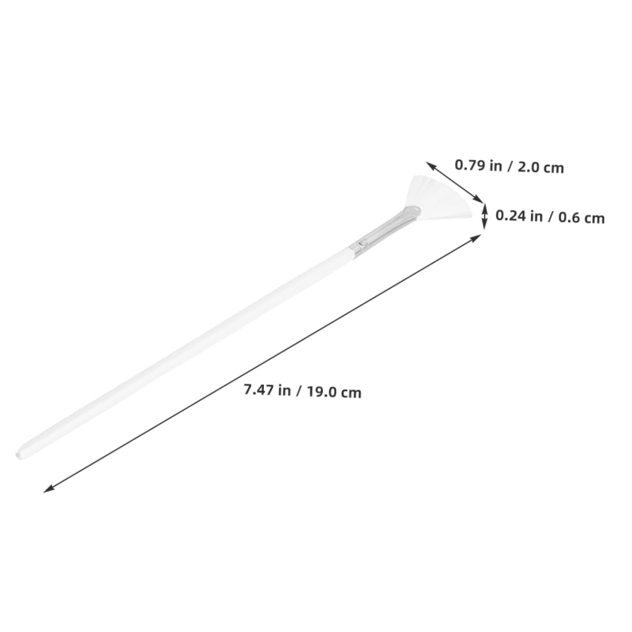 WOONEKY 20pcs Fan Brushes for Facial Masks and Creams Handle Cosmetic Applicators for Even Skincare Application for Mud Serums and Creams