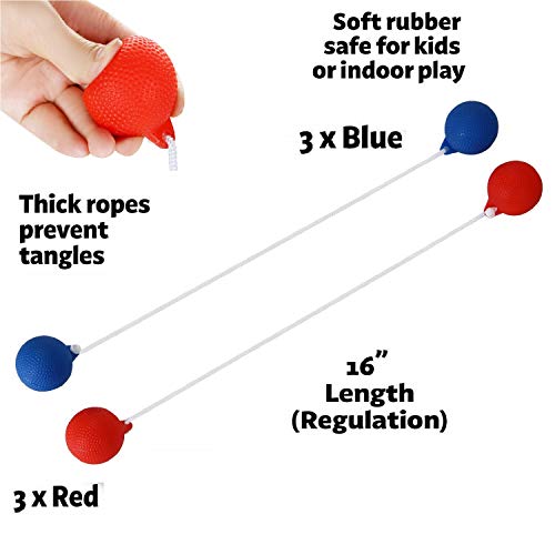 Win Sports Metal Ladder Toss - Premium Ladder Ball Steel Game Set With 6 Rubber Ball Bolas And Zippered Carrying Case,Outdoor Lawn Yard Games For Families And Adults #TOP2
