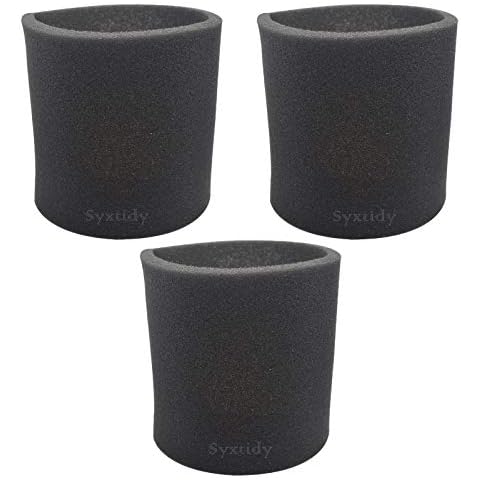 3 Pack Foam Replacement Filters for Shop Vac Cover