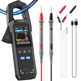 FNIRSI DMC-100 Digital Clamp Meter 9999 Counts TRMS Multimeter, 600A Curve Recording Rechargeable Amp Meter with Storage Bag, NCV, AC/DC Voltage Current, Continuity Capacitance Diode Resistance