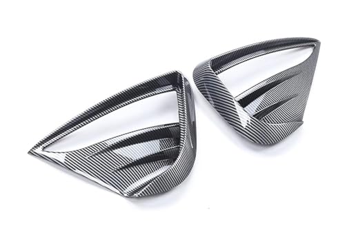 NOUNZH Fit for Tesla Model Y Fog Lamp Spoiler Blade Trim Cover ABS Decoration Sticker Car Accessories(Glossy Carbon Fiber)