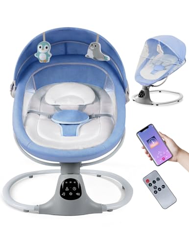 MelloBubbz Electric Baby Swing for Infants to Toddler