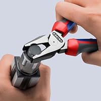 KNIPEX Kraft-Kombizange mit Comfort-Griffen 180 mm, 02 02 180 – Ansicht 4