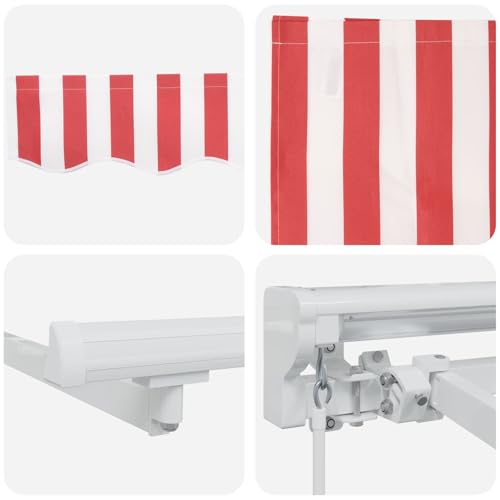 Auvent extensible contre la chaleur sur terrasse store robuste 3x2,5 m - 8
