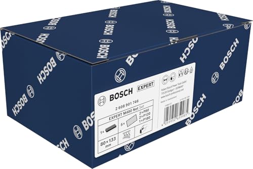 Bosch Professional 1x Expert Dual Density Block (do Drewna, 80 x 133 mm, zawiera Siatki ścierne EXPERT M480 2xP80/2xP120/1xP180, Akcesoria Szlifowania Ręcznego)