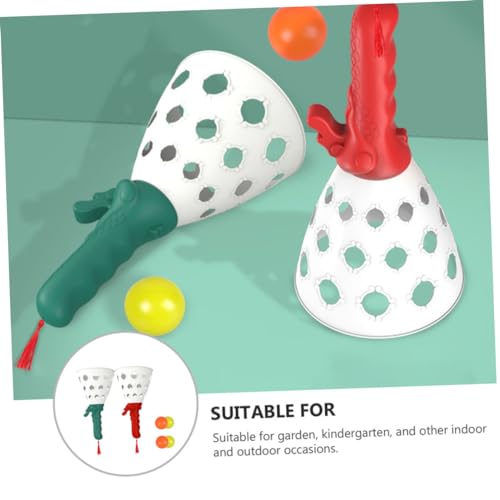 BESPORTBLE 2 Conjuntos Bola Quicando Jogo De Bola De Captura De Passe Pop Copo e Bola De Brinquedo P