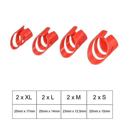 sourcing map Guitare Doigt Médiators XL L M S Dimension Rouge avec Rangement Boîte pour Guitare Basse Ukulélé Paquet de… - Les Beatles, Paul McCartney, John Lennon, RIngo Starr, George Harrison sourcing map Guitare Doigt Médiators XL L M S Dimension Rouge avec Rangement Boîte pour Guitare Basse Ukulélé Paquet de… – Image 3