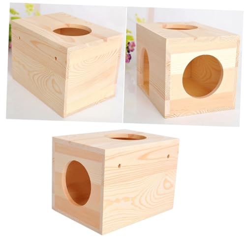 DINHEAROM 天然 小型ペットハウス ハムスター チンチラ用 ベッド 夏用コンパクト巣箱 小動物の安らぎ空間