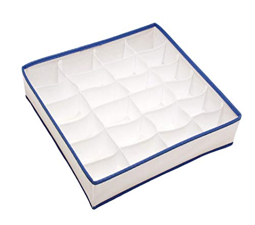 Organizador de Roupas Íntimas - Bege (24 bolsos) | Premium Home (Ref. 467-BG)