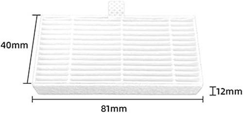 Miniatura 2 de JurwheeR - Filtro de repuesto para aspiradora robot MAMNV BR150/BR151, para ZCWA BR150/BR151 2 en 1 robot aspirador, piezas de filtro de vacío