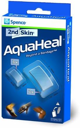 Spenco 2nd Skin Aquaheal Hydrogel Bandages, Medical Mixed Size 6-Count