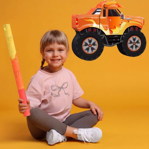 Capoda Orange Monster Truck Piñata Bundle with 16 Inch Stick Blindfold by Capoda - Used condition - Image 6