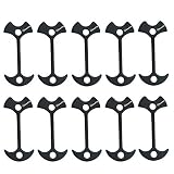 10pcs Fishbone Tent Stakes Pegs Lengthen Deck Nail Anchor Stopper Guyline Tensioner Camping Accessor
