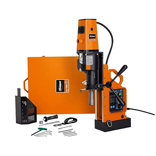 Fein Portable Corded Magnetic Base Drill Tool With Four-Speed - 3" Maximum Drilling Depth, 1,400 W, 150 Rpm, Jhm 4 X 4 - 31342621206 #TOP1