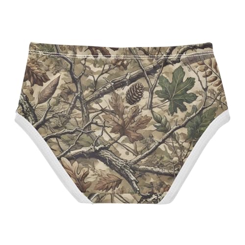 Chic Autumn Leaves Girl Panties Cute Toddler Underwear Custom Cotton Designer Briefs Underpants 2t2