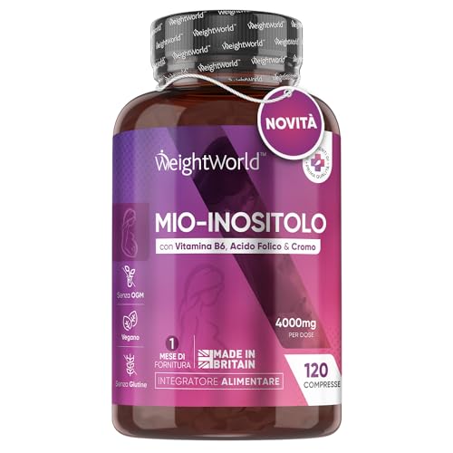 Integratore Inositolo 4000mg con Acido Folico e Vitamina B6