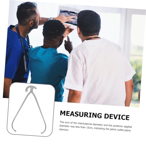 LALAFINA Medizinisches Beckenmesswerkzeug Aus Edelstahl 13.39X3.15X0.02In Professioneller Innen- Und Außenmesser Für Und Tragbares Präzises Messlineal