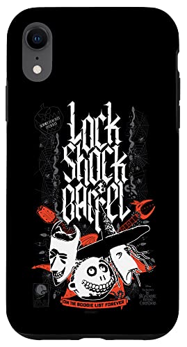 Coque iPhone XR Nightmare Before Christmas Tim Burton Lock Shock Barrel antichoc
