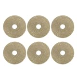 QUARKZMAN 6Stk Schrankgriff Unterlegscheiben 1.18 Zoll Runde Messing Unterlegscheiben Klassische Möbeldekoration Unterlage Für Schrank Schubladen Schranktüren Hardware Bronze Ton