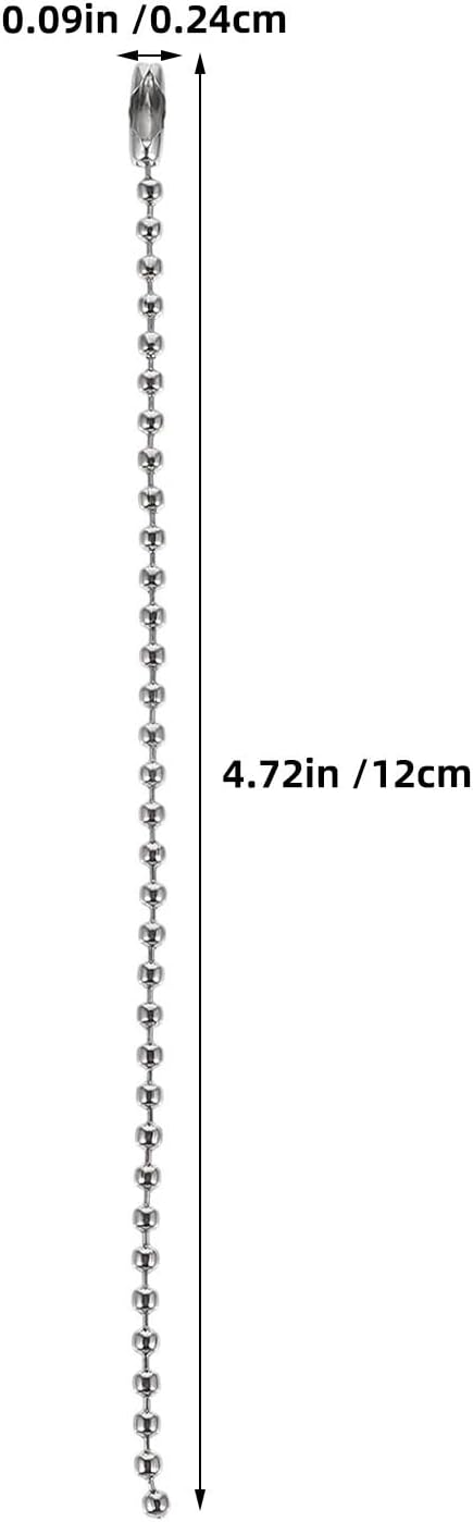 300pcs Silver Round Ball Beading Chains with Connectors