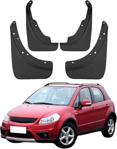 Bavettes pour Suzuki SX4 2007-2011 : jeu de 4 garde-boue avant arrière