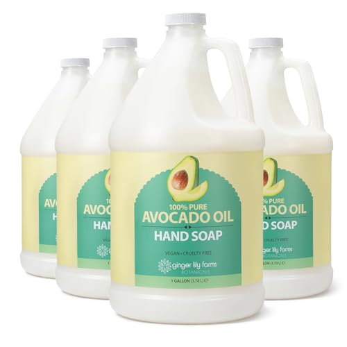 Image of Ginger Lily Farms 100% Pure Avocado Oil Hand Soap, 128oz /4pk