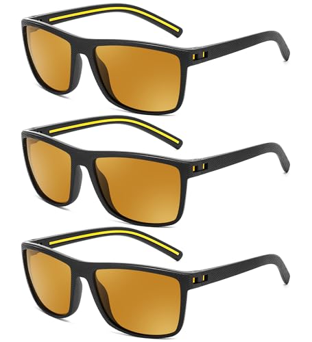 Image of FEISEDY Polarized Sunglasses for Men and Women Lightweight Frame Sun Glasses with UV400 Protection for Driving Fishing B0301
