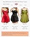 Popilush Red Dresses for Women Club Birthday Shapewear Tummy Control Cute A-Line Mini Party Dress Cocktail Night Out Outfit Spaghetti Strap