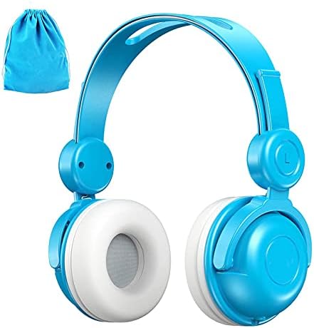 Kids Headphones with Mic, Wired On-Ear Child Headset for Kids Gifts, HD Sound Sharing Function and 85dB Volume Limited Hearing Protection for Boys/Girls in Home/Travel/Virtual Schooling- Blue