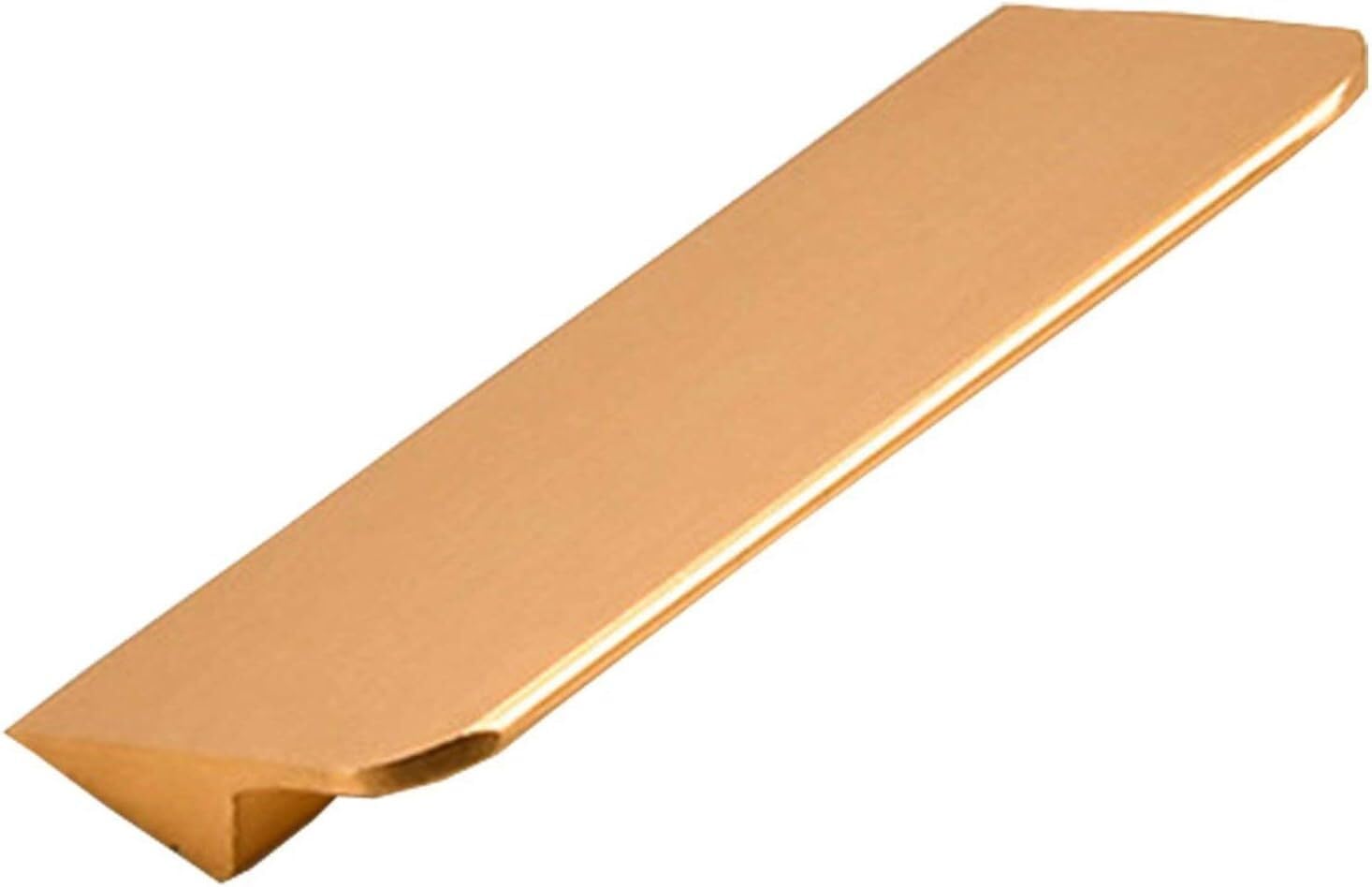 Tnbccxn Gold Cabinet Handles, Concealed Handles, 2 Pcs Finger Edge Pull(,Hole Distance:64 Mm)