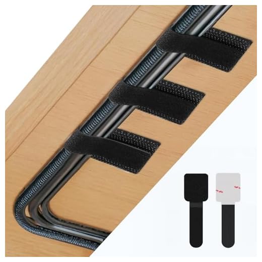 Abnii 50 Stück Kabelmanagement Schreibtisch, Kabelbinder Selbstklebend Klettband Kabel Organizer Schreibtisch Kabelhalter Kabelklemmen Kabelclips Kabelbefestigung für TV, Lichterkette, Black, Small