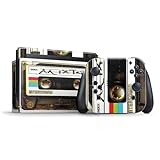 Skinit Decal Gaming Skin Compatible with Nintendo Switch Bundle - Old Mixtape Design