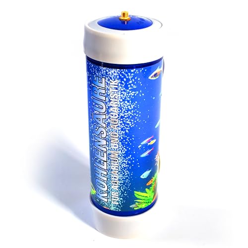 CREAMWHIP 2 kg Kohlensäure Flasche / 2000g CO2 Kohlendioxid Lebensmittelqualität E290, Reinheit mind. 99,95%, TÜV 2035/02, Einwegflasche mit M10x1 Ventil (z.B. für Aquaristik oder Schweißen)