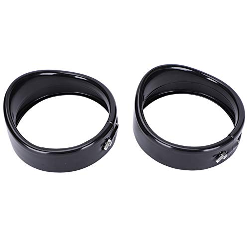 4.5"luz antiniebla LED Decorar Visor Style Trim Ring para Street Glide Touring Electra Glide Road King Cover