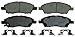 Wagner QuickStop ZD1592 Ceramic Disc Pad Set Includes Pad Installation Hardware, Front